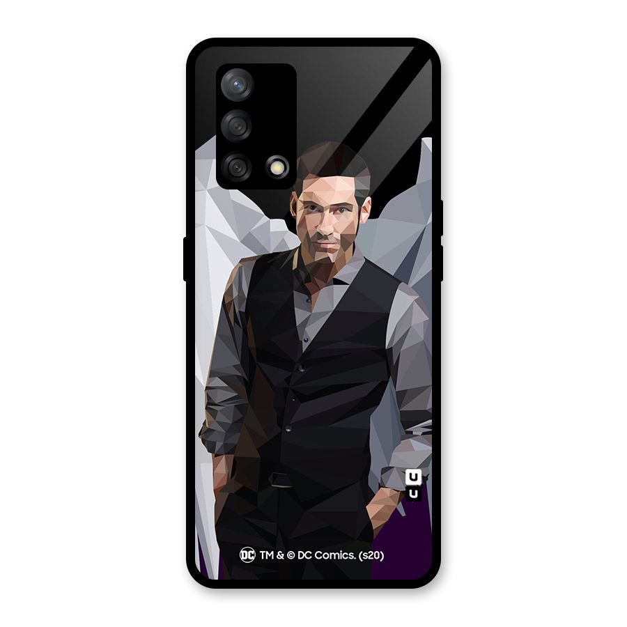 Lucifer Morningstar Art Abstract Glass Back Case for Oppo F19