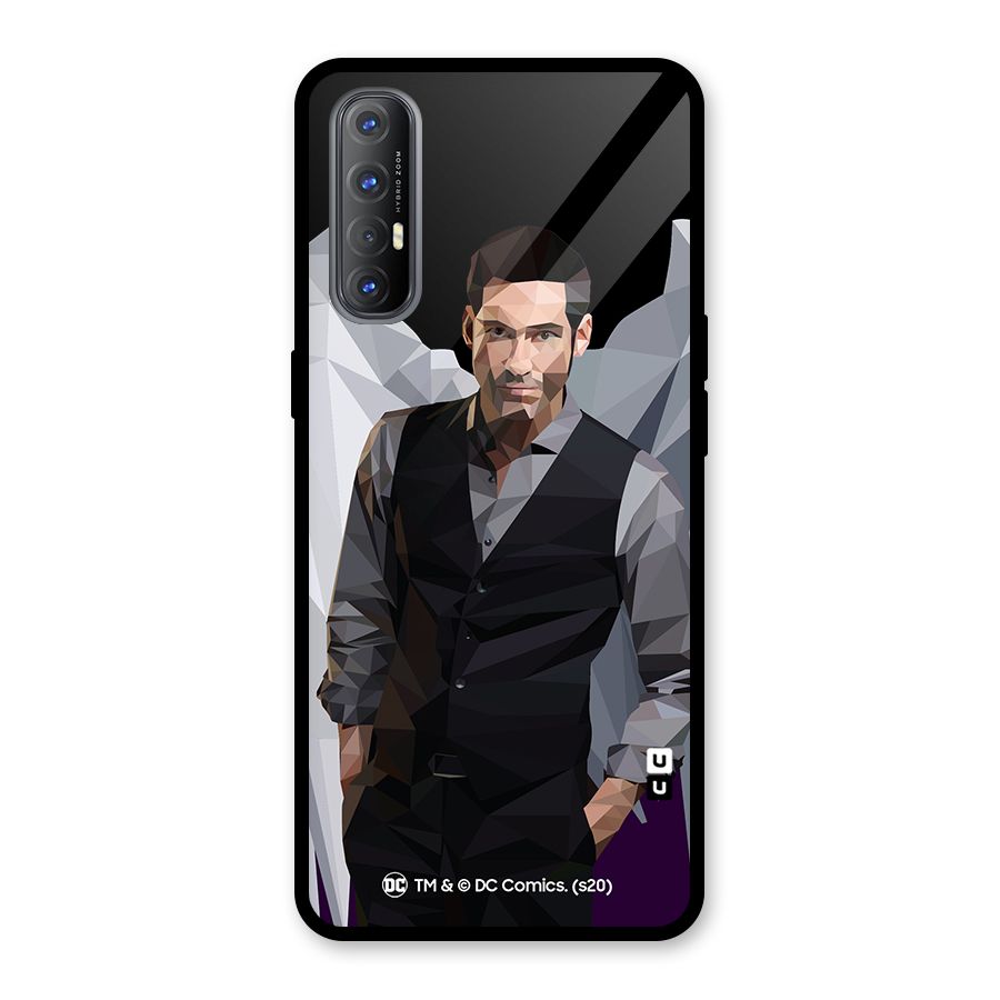 Lucifer Morningstar Art Abstract Glass Back Case for Oppo Reno3 Pro