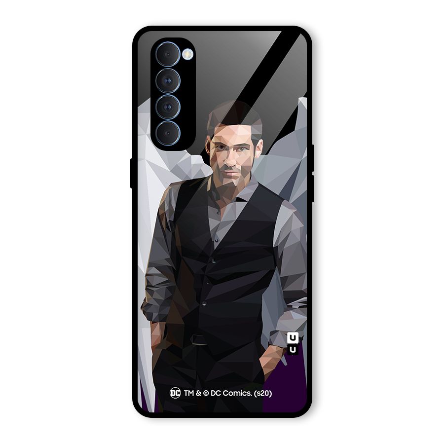 Lucifer Morningstar Art Abstract Glass Back Case for Oppo Reno4 Pro
