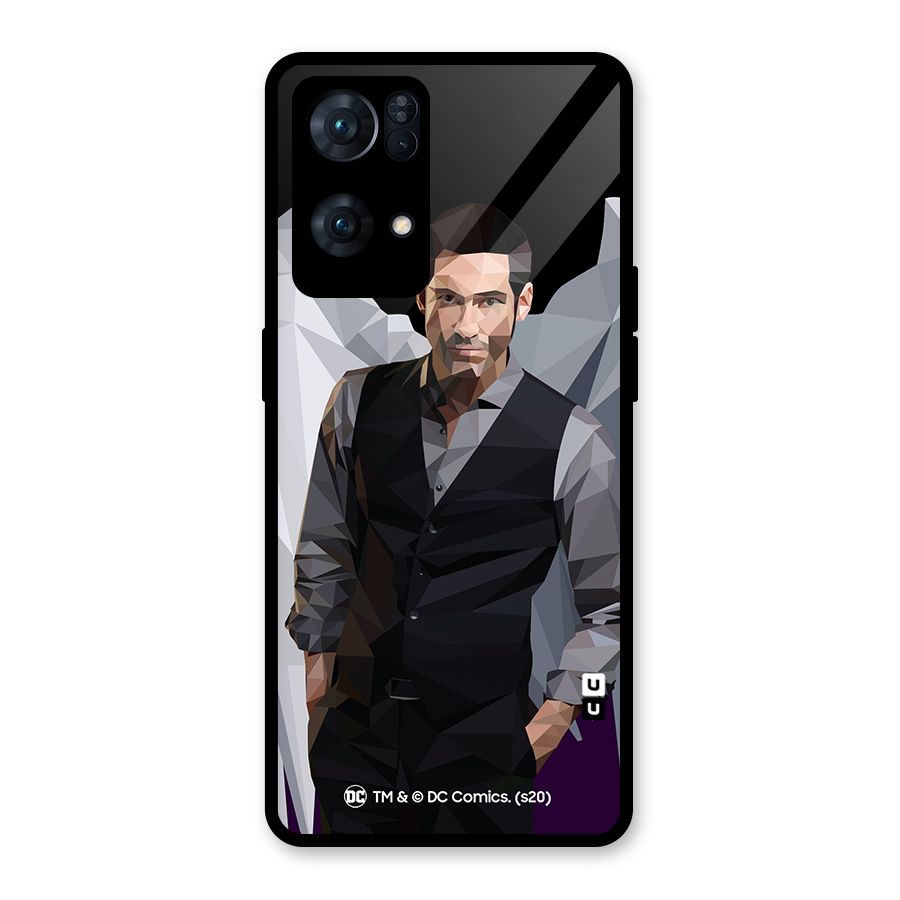 Lucifer Morningstar Art Abstract Glass Back Case for Oppo Reno7 Pro 5G