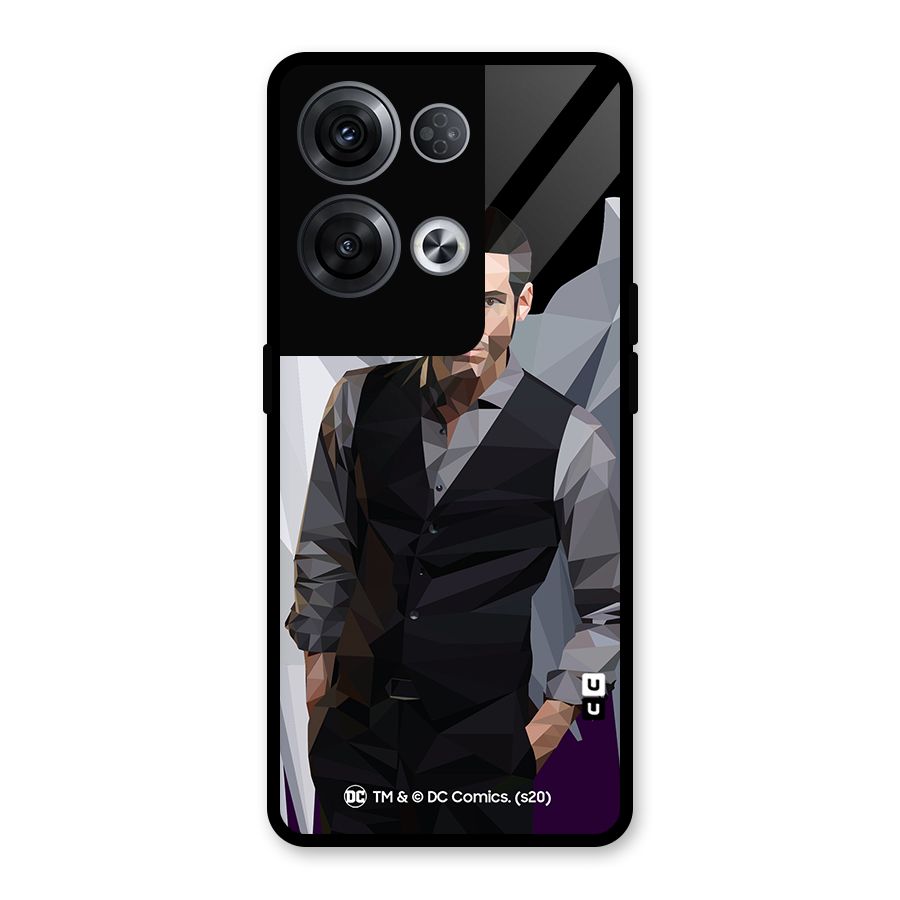 Lucifer Morningstar Art Abstract Glass Back Case for Oppo Reno8 Pro 5G