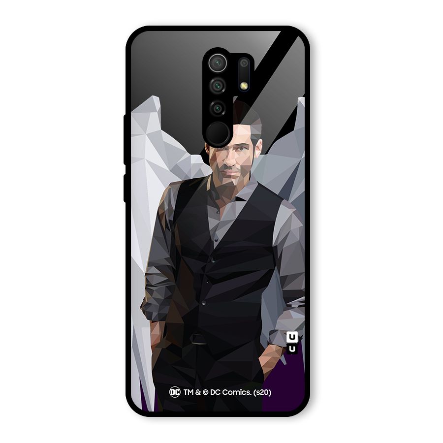 Lucifer Morningstar Art Abstract Glass Back Case for Poco M2
