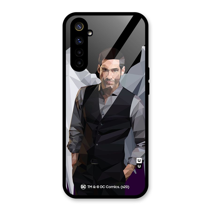 Lucifer Morningstar Art Abstract Glass Back Case for Realme 6