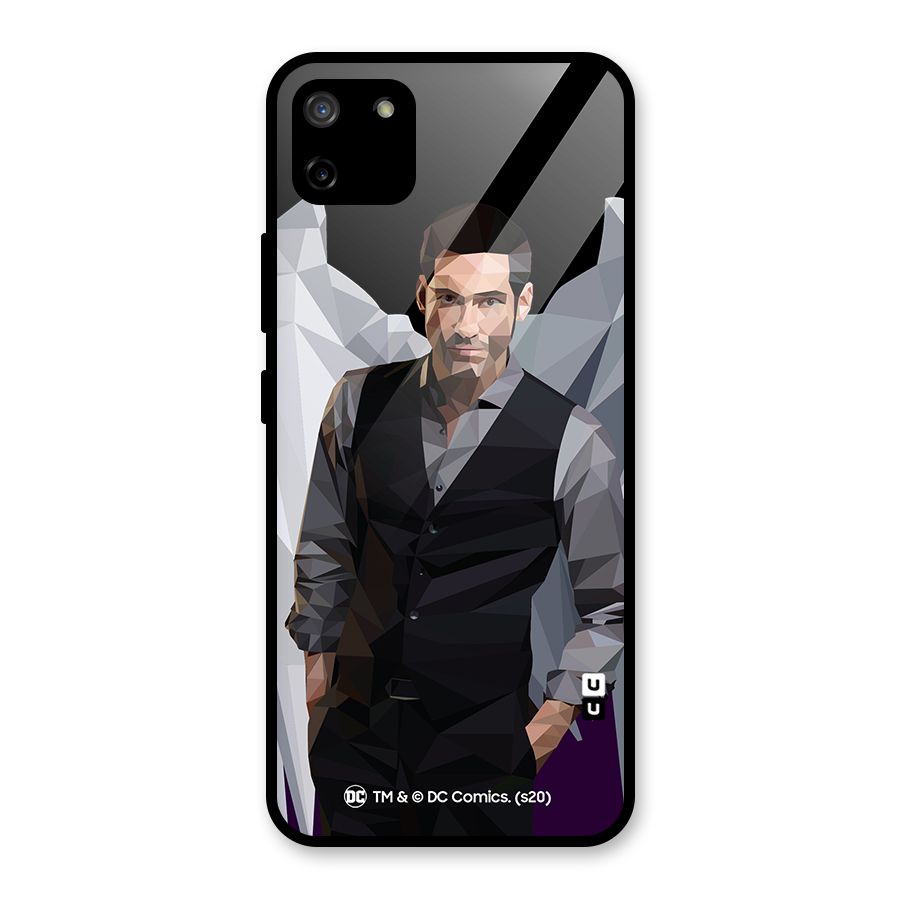 Lucifer Morningstar Art Abstract Glass Back Case for Realme C11