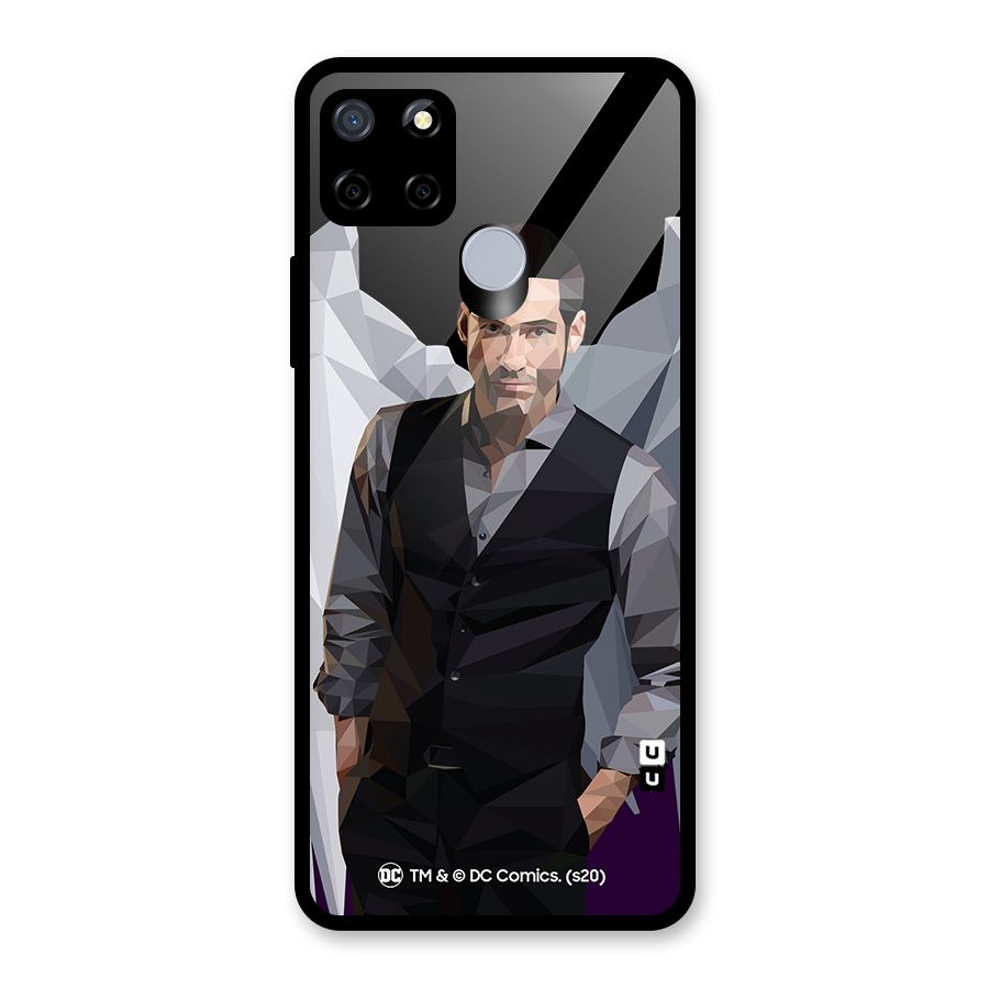 Lucifer Morningstar Art Abstract Glass Back Case for Realme C15