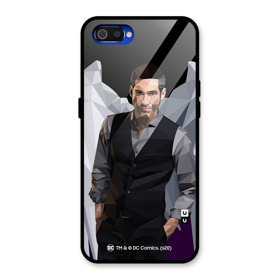 Lucifer Morningstar Art Abstract Glass Back Case for Realme C2