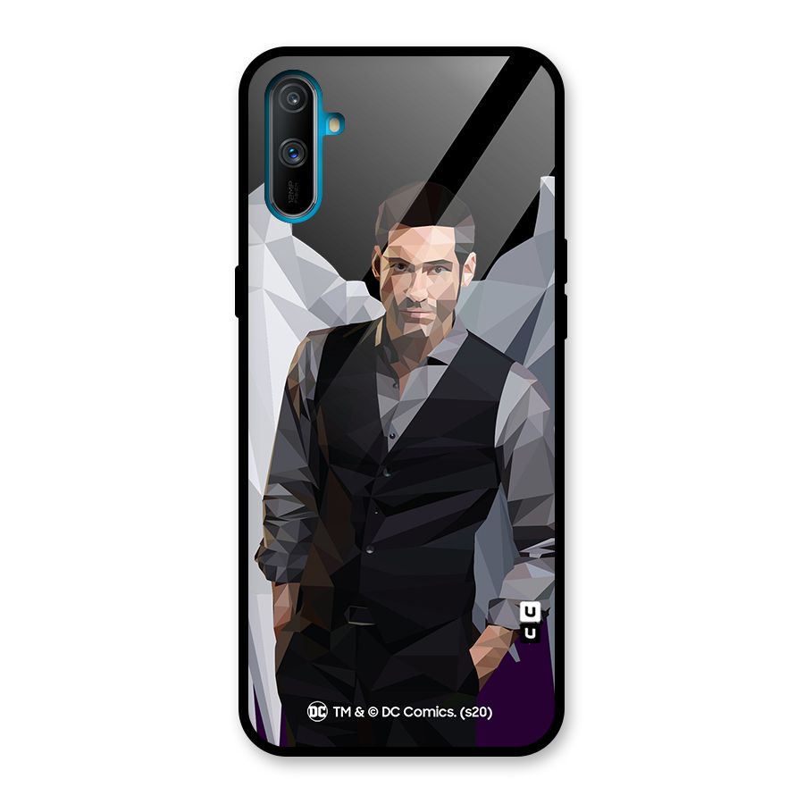 Lucifer Morningstar Art Abstract Glass Back Case for Realme C3