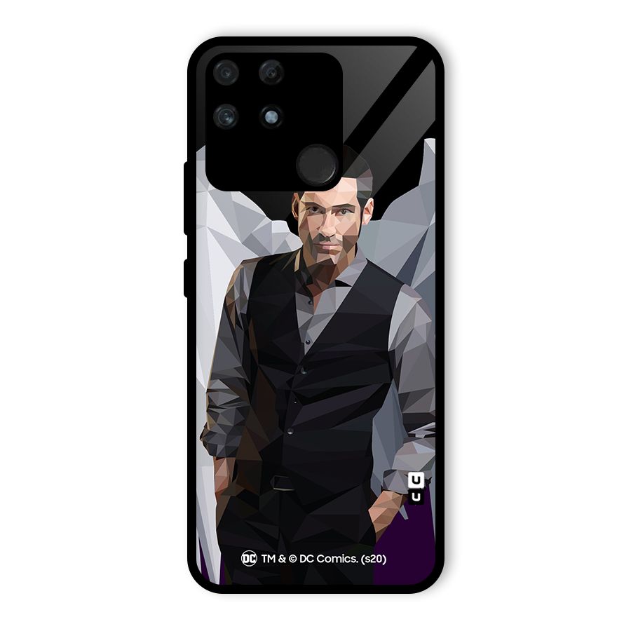 Lucifer Morningstar Art Abstract Glass Back Case for Realme Narzo 50A