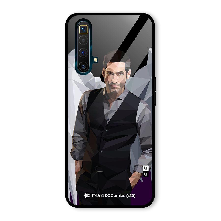 Lucifer Morningstar Art Abstract Glass Back Case for Realme X3