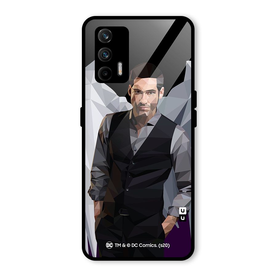 Lucifer Morningstar Art Abstract Glass Back Case for Realme X7 Max