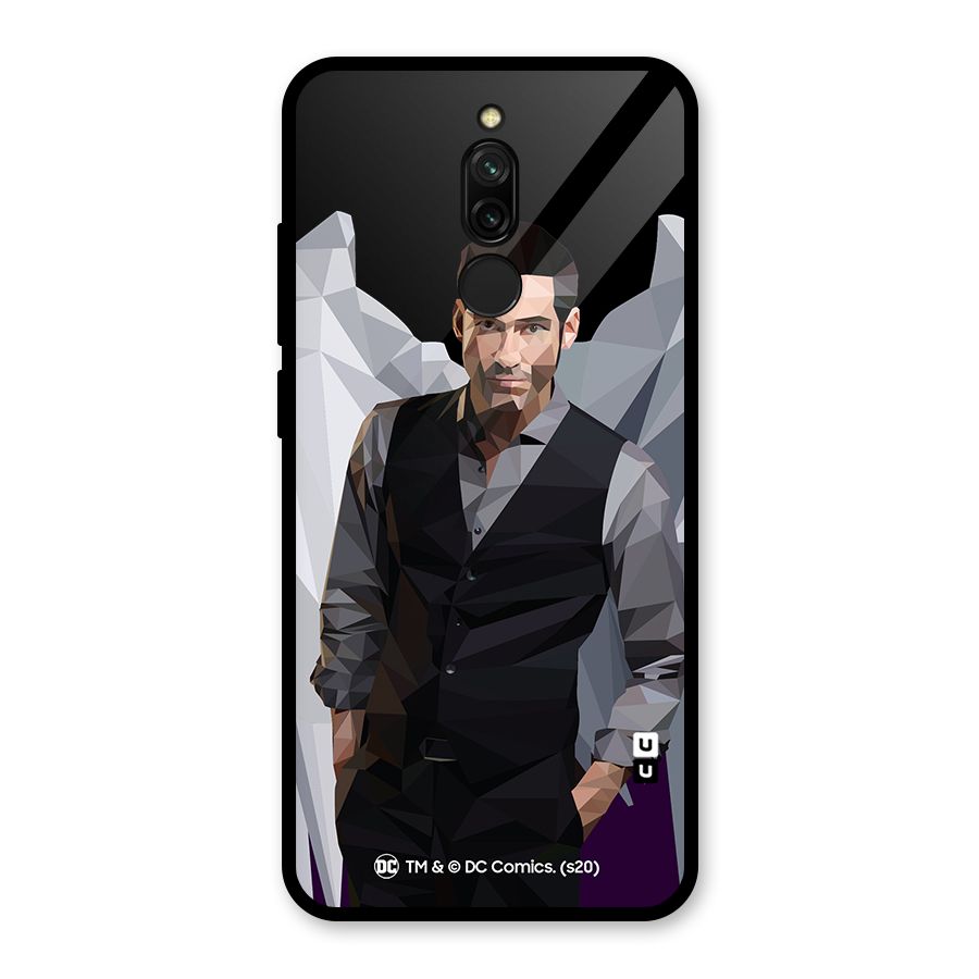 Lucifer Morningstar Art Abstract Glass Back Case for Redmi 8