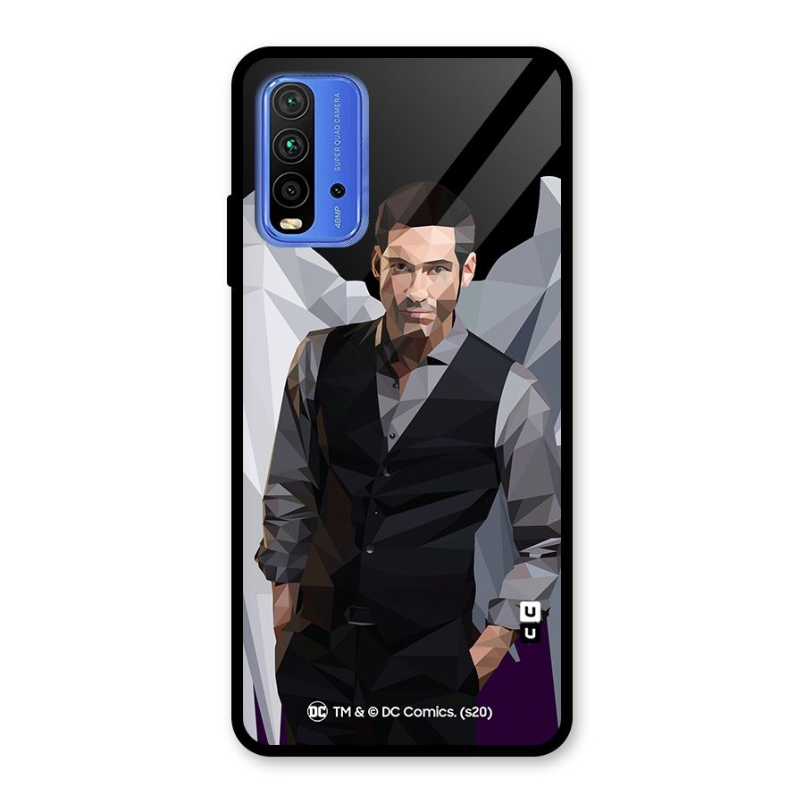 Lucifer Morningstar Art Abstract Glass Back Case for Redmi 9 Power