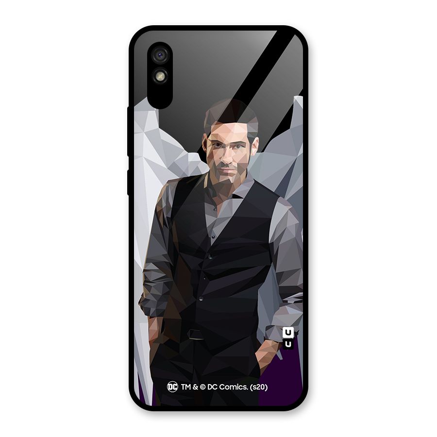 Lucifer Morningstar Art Abstract Glass Back Case for Redmi 9i