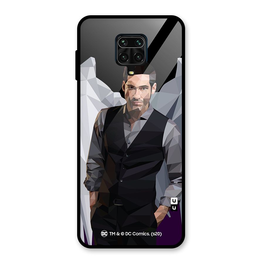 Lucifer Morningstar Art Abstract Glass Back Case for Redmi Note 10 Lite