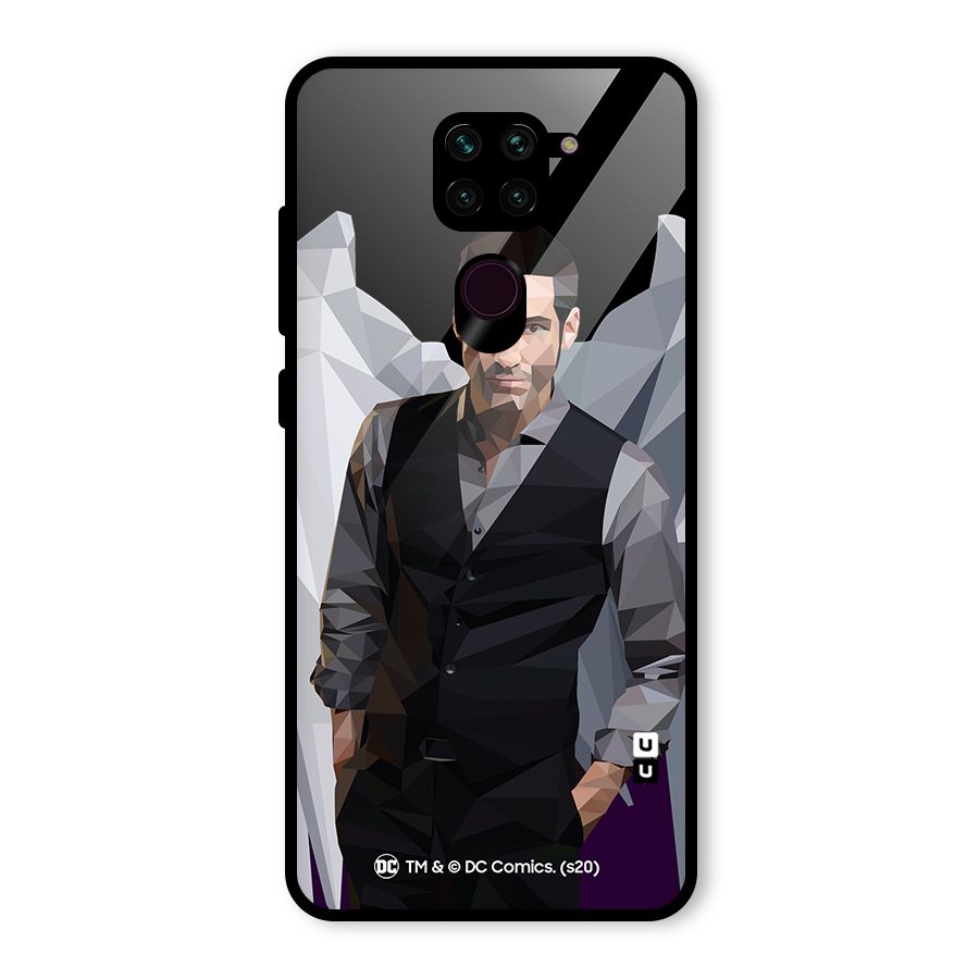 Lucifer Morningstar Art Abstract Glass Back Case for Redmi Note 9