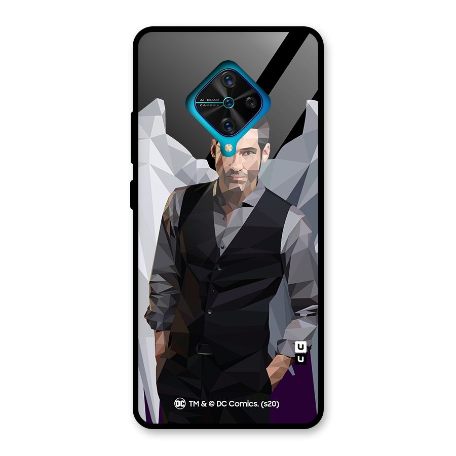 Lucifer Morningstar Art Abstract Glass Back Case for Vivo S1 Pro