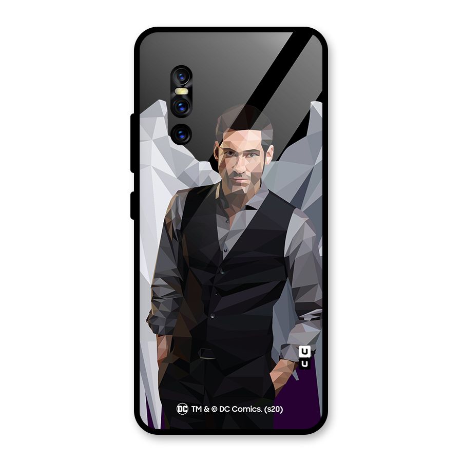 Lucifer Morningstar Art Abstract Glass Back Case for Vivo V15 Pro