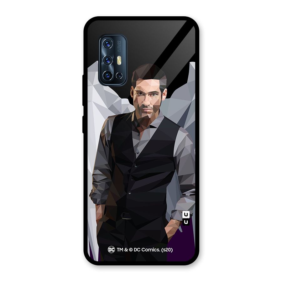 Lucifer Morningstar Art Abstract Glass Back Case for Vivo V17