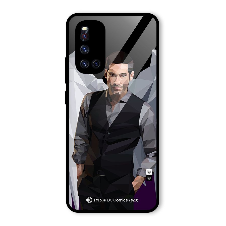 Lucifer Morningstar Art Abstract Glass Back Case for Vivo V19