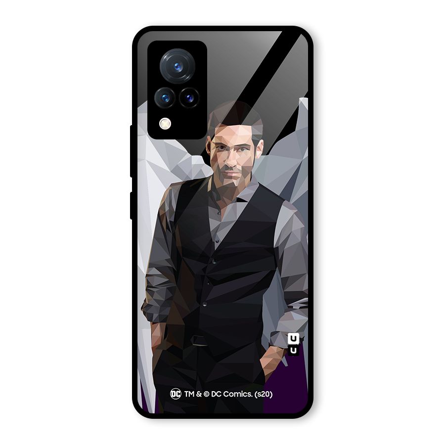 Lucifer Morningstar Art Abstract Glass Back Case for Vivo V21 5G