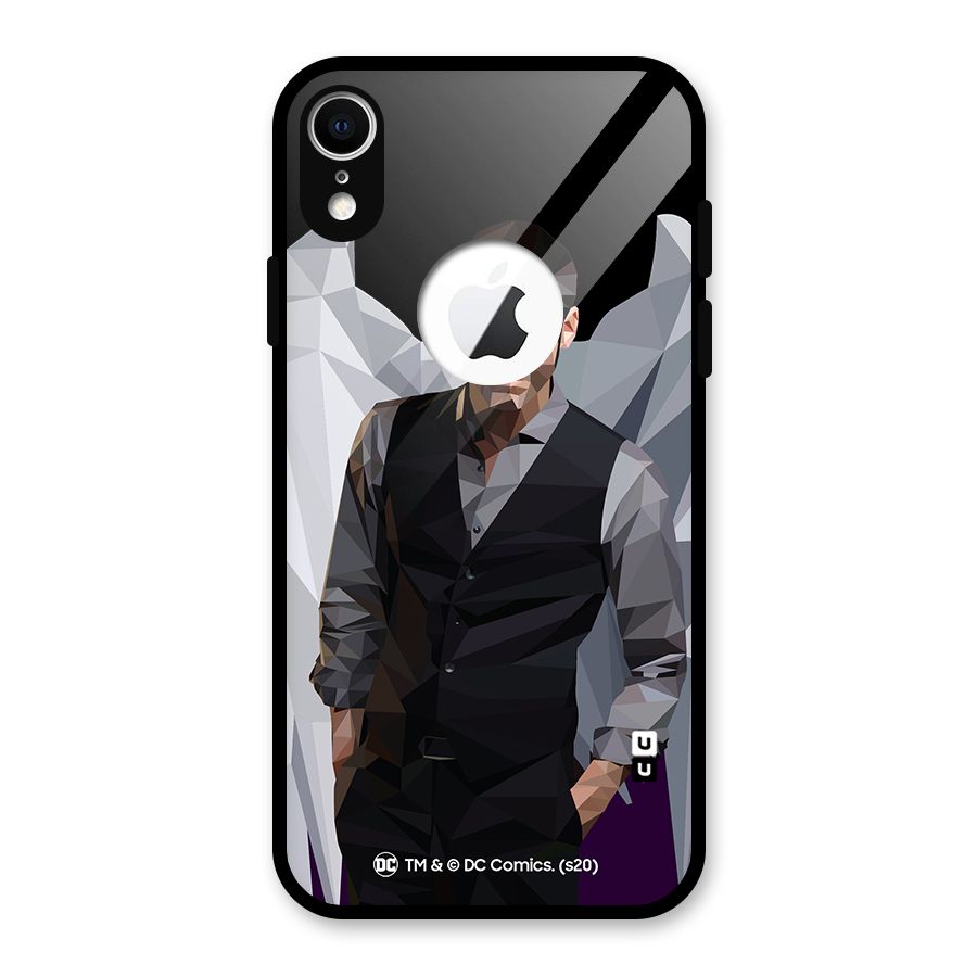 Lucifer Morningstar Art Abstract Glass Back Case for iPhone XR Logo Cut