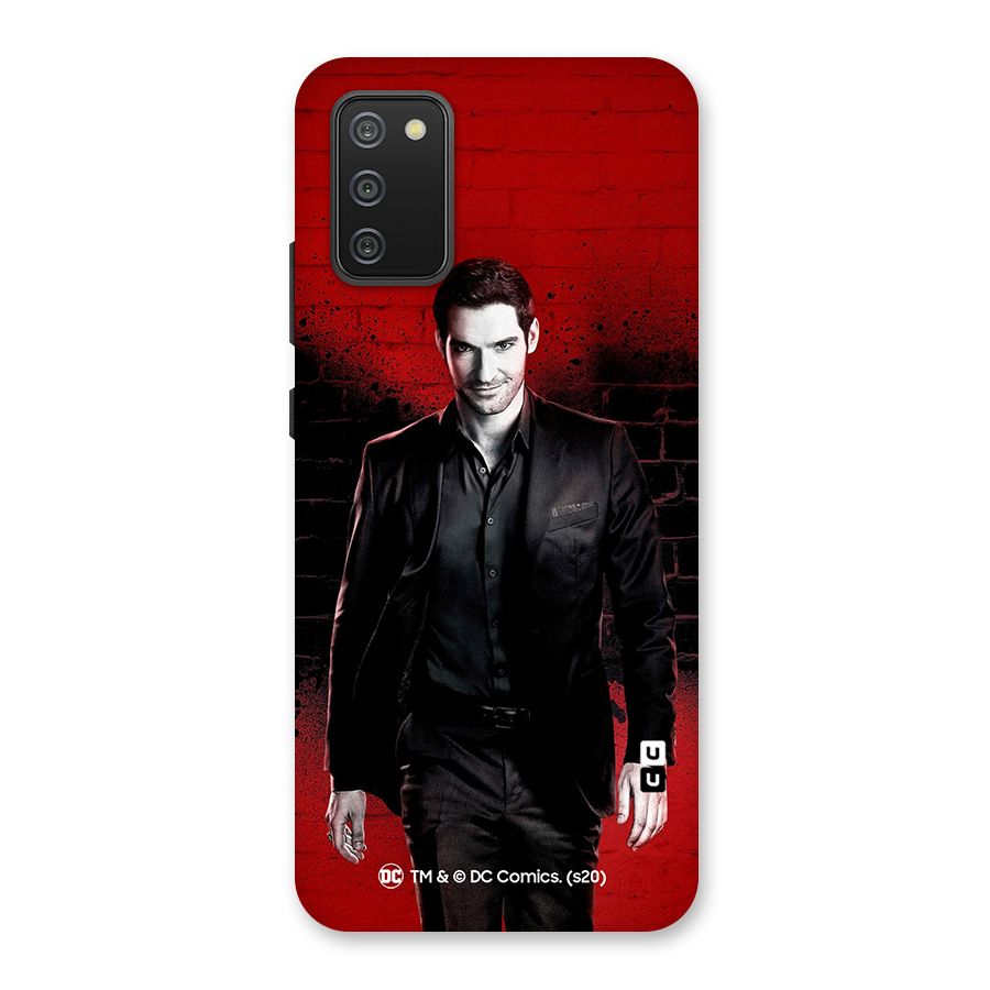 Lucifer Morningstar Wings Shadow Back Case for Galaxy M02s