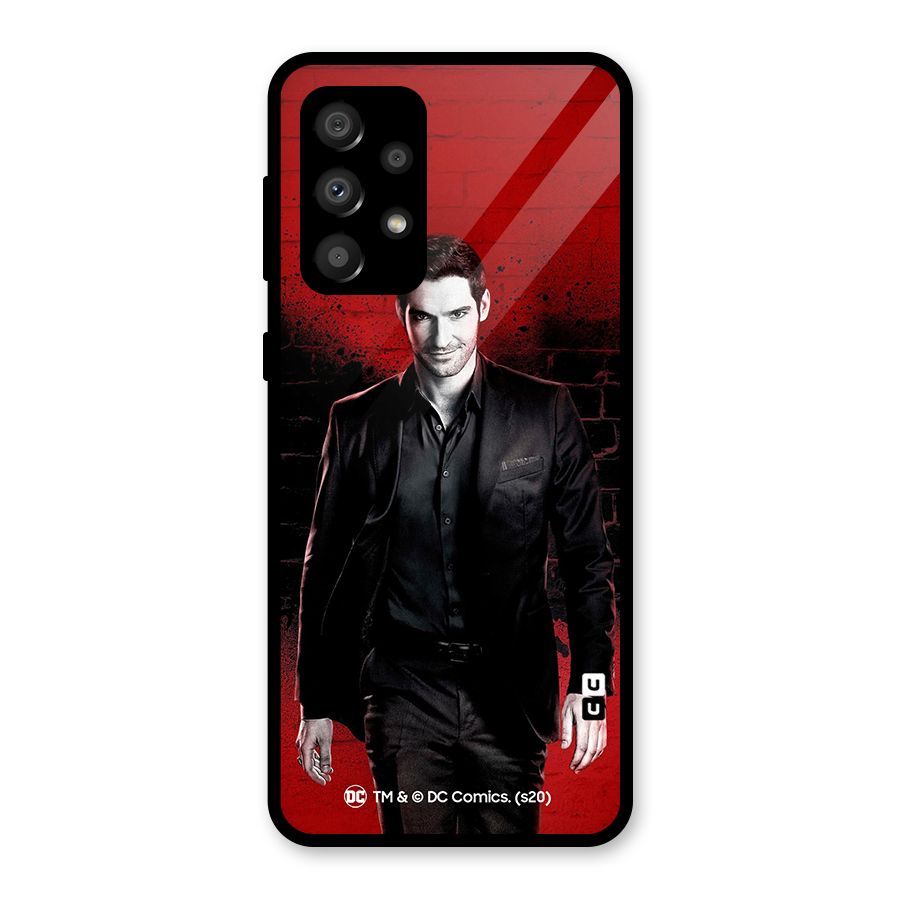 Lucifer Morningstar Wings Shadow Glass Back Case for Galaxy A32