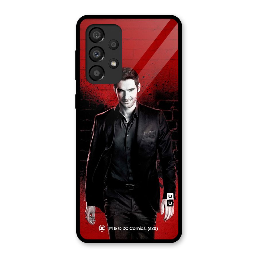 Lucifer Morningstar Wings Shadow Glass Back Case for Galaxy A33 5G