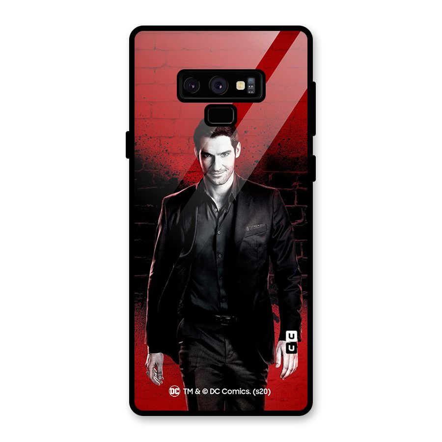 Lucifer Morningstar Wings Shadow Glass Back Case for Galaxy Note 9