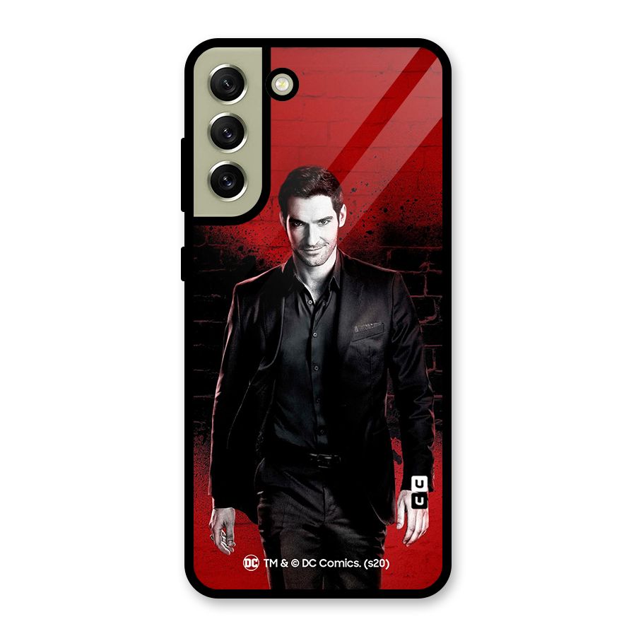 Lucifer Morningstar Wings Shadow Glass Back Case for Galaxy S21 FE 5G