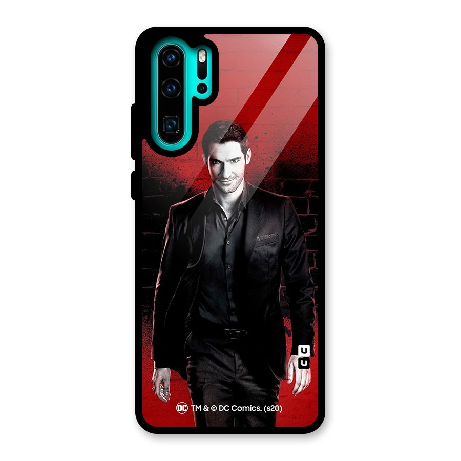 Lucifer Morningstar Wings Shadow Glass Back Case for Huawei P30 Pro