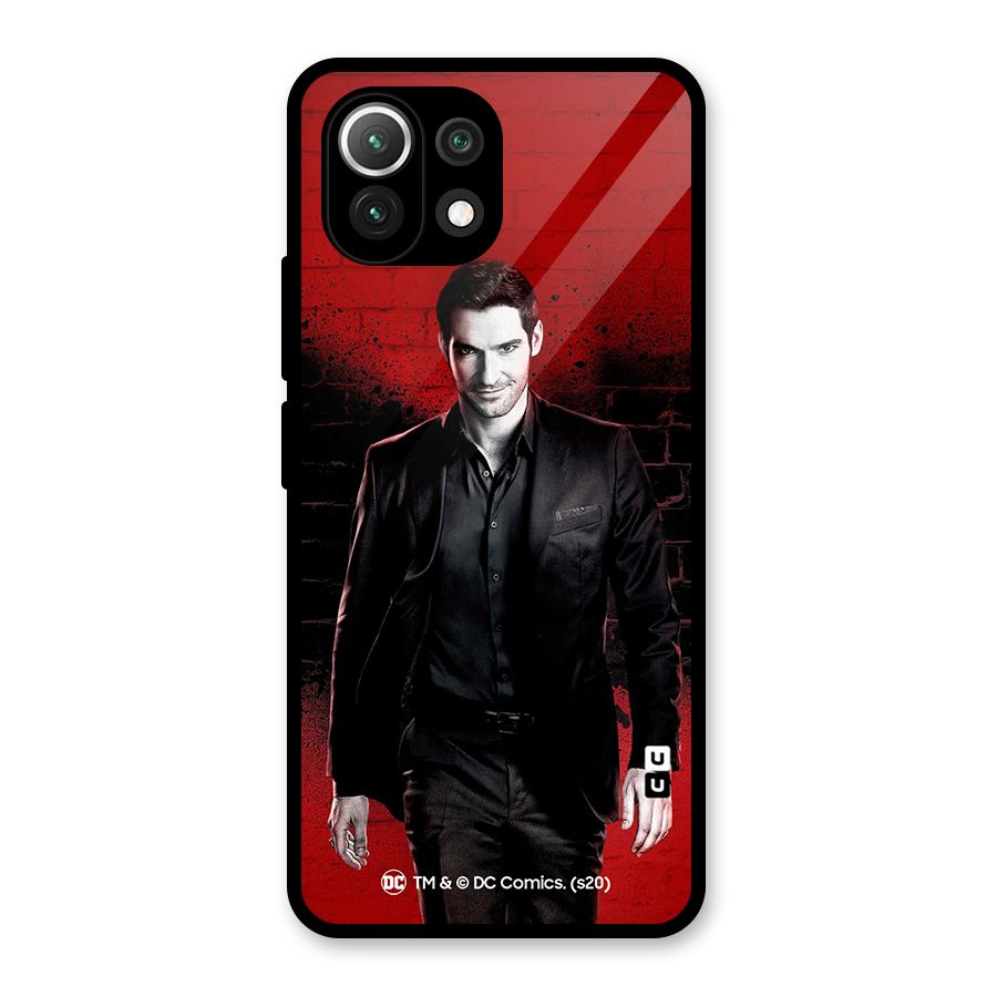 Lucifer Morningstar Wings Shadow Glass Back Case for Mi 11 Lite NE 5G