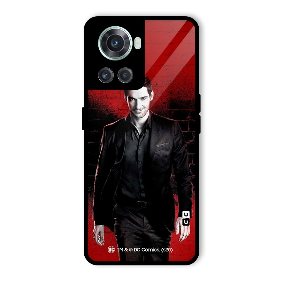 Lucifer Morningstar Wings Shadow Glass Back Case for OnePlus 10R