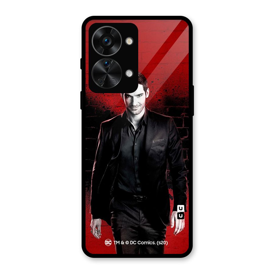 Lucifer Morningstar Wings Shadow Glass Back Case for OnePlus Nord 2T