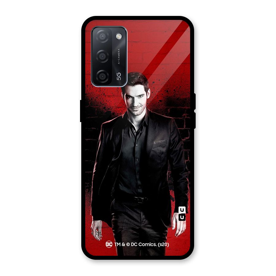 Lucifer Morningstar Wings Shadow Glass Back Case for Oppo A53s 5G