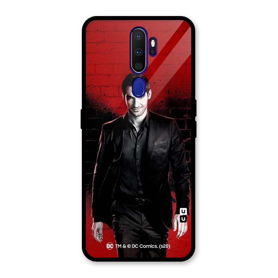 Lucifer Morningstar Wings Shadow Glass Back Case for Oppo A9 (2020)