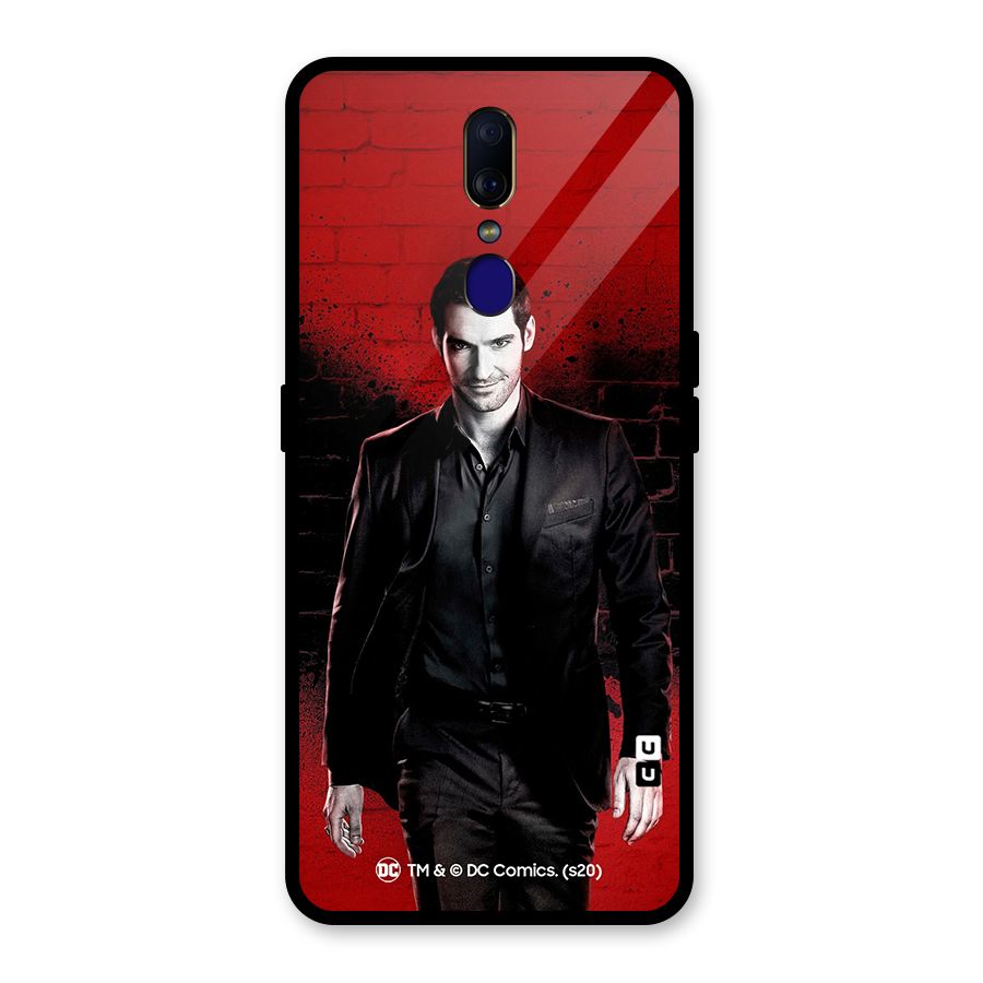Lucifer Morningstar Wings Shadow Glass Back Case for Oppo F11