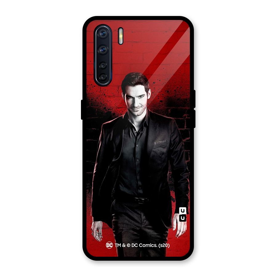 Lucifer Morningstar Wings Shadow Glass Back Case for Oppo F15