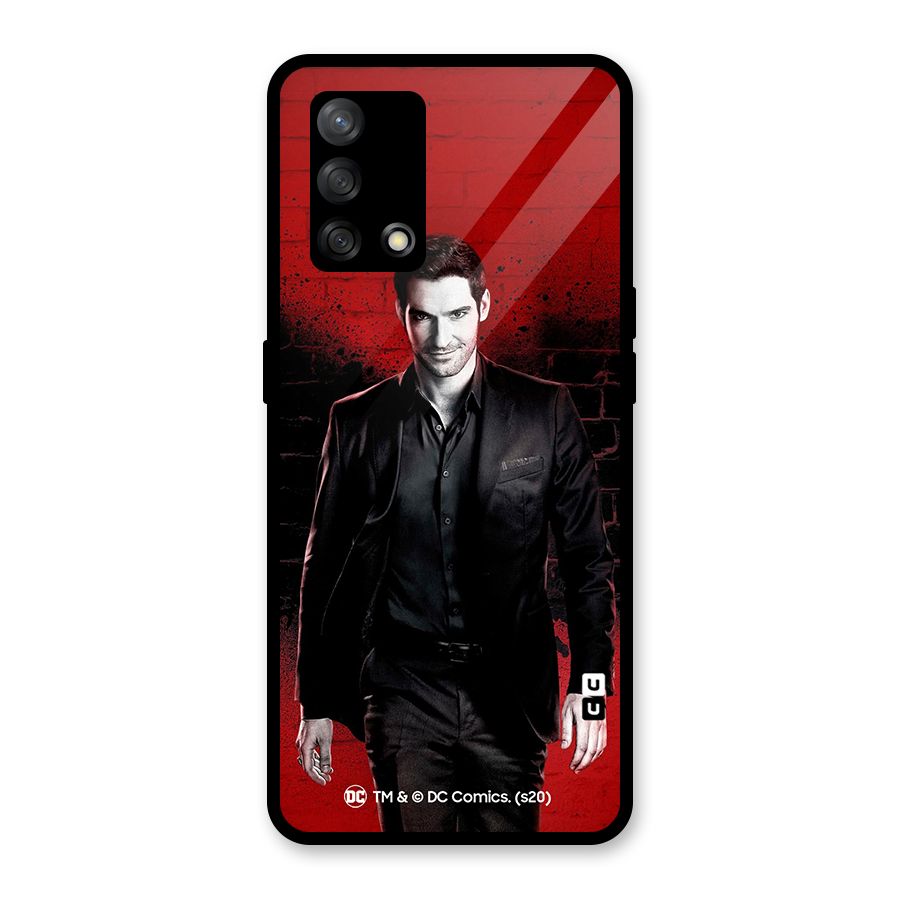 Lucifer Morningstar Wings Shadow Glass Back Case for Oppo F19