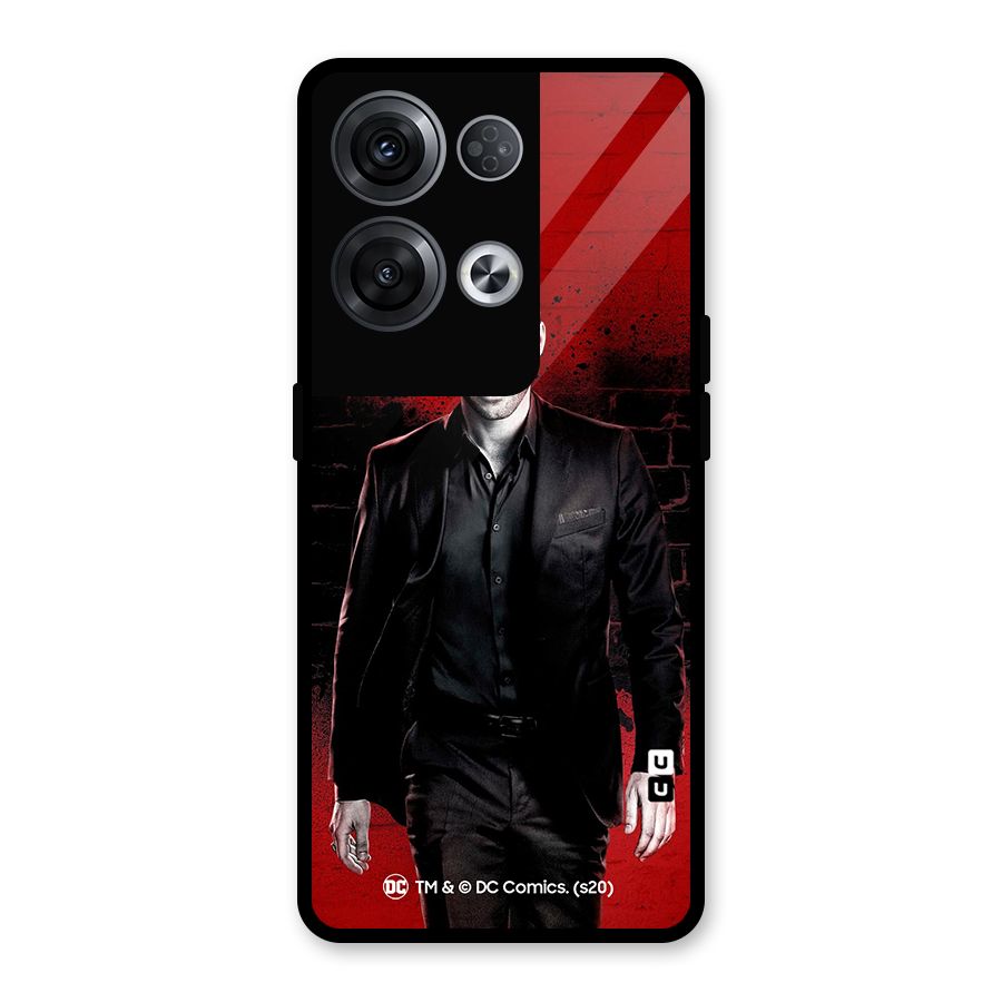 Lucifer Morningstar Wings Shadow Glass Back Case for Oppo Reno8 Pro 5G