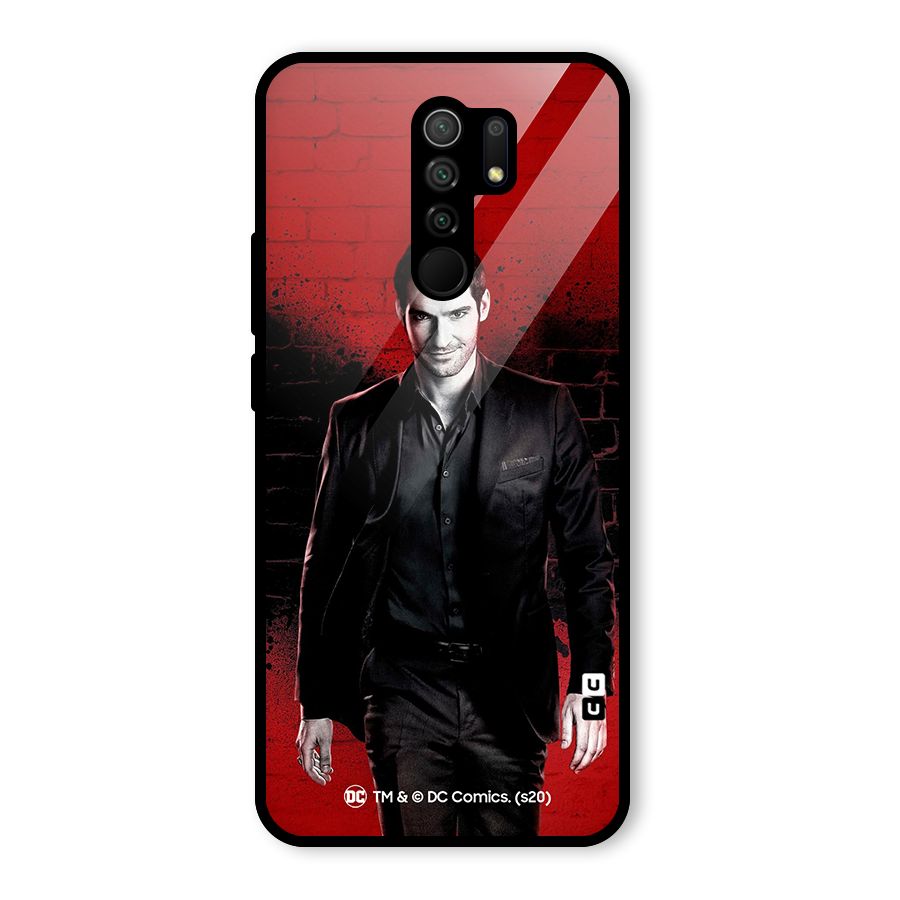 Lucifer Morningstar Wings Shadow Glass Back Case for Poco M2