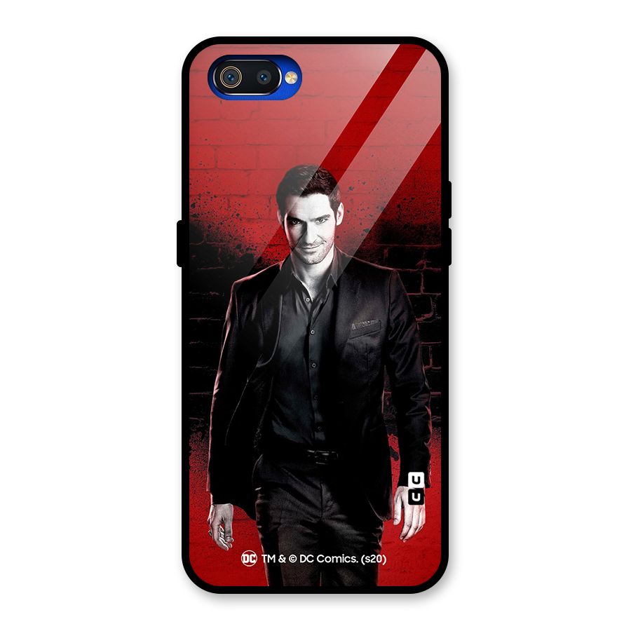 Lucifer Morningstar Wings Shadow Glass Back Case for Realme C2