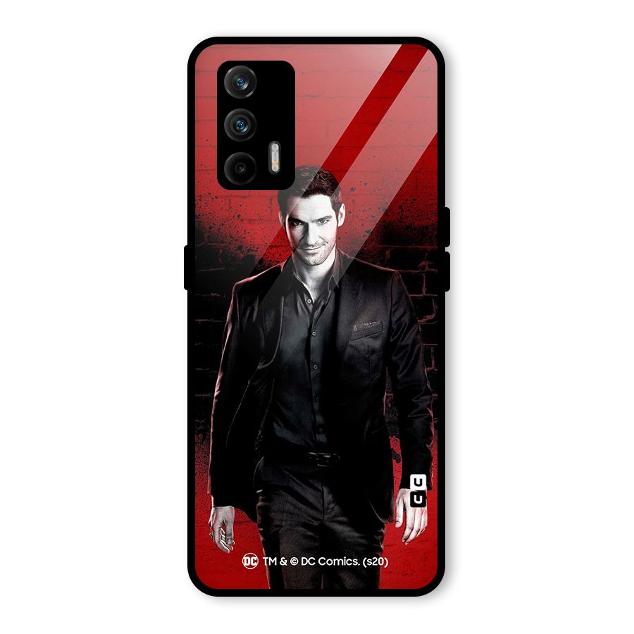 Lucifer Morningstar Wings Shadow Glass Back Case for Realme X7 Max