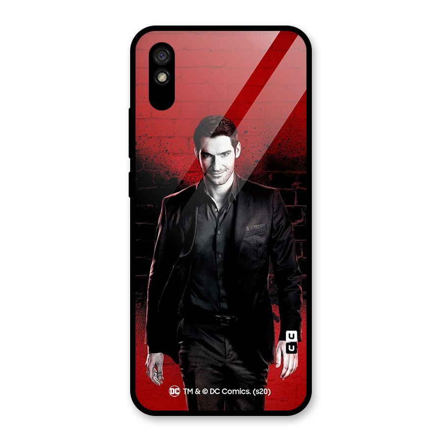 Lucifer Morningstar Wings Shadow Glass Back Case for Redmi 9A