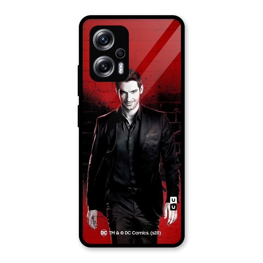Lucifer Morningstar Wings Shadow Glass Back Case for Redmi K50i