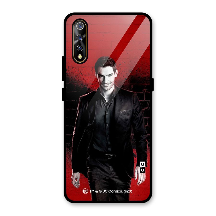 Lucifer Morningstar Wings Shadow Glass Back Case for Vivo S1