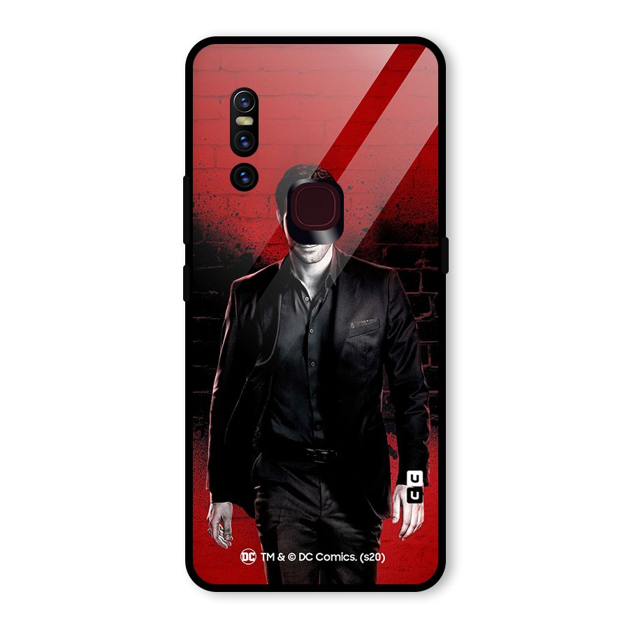 Lucifer Morningstar Wings Shadow Glass Back Case for Vivo V15