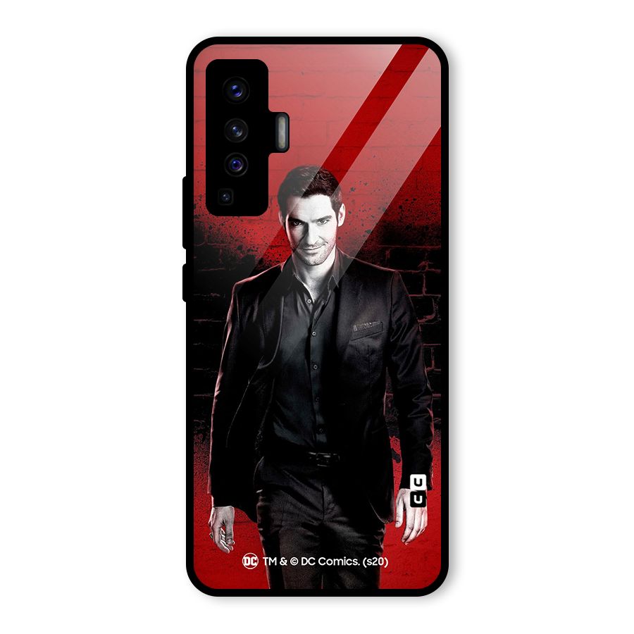 Lucifer Morningstar Wings Shadow Glass Back Case for Vivo X50