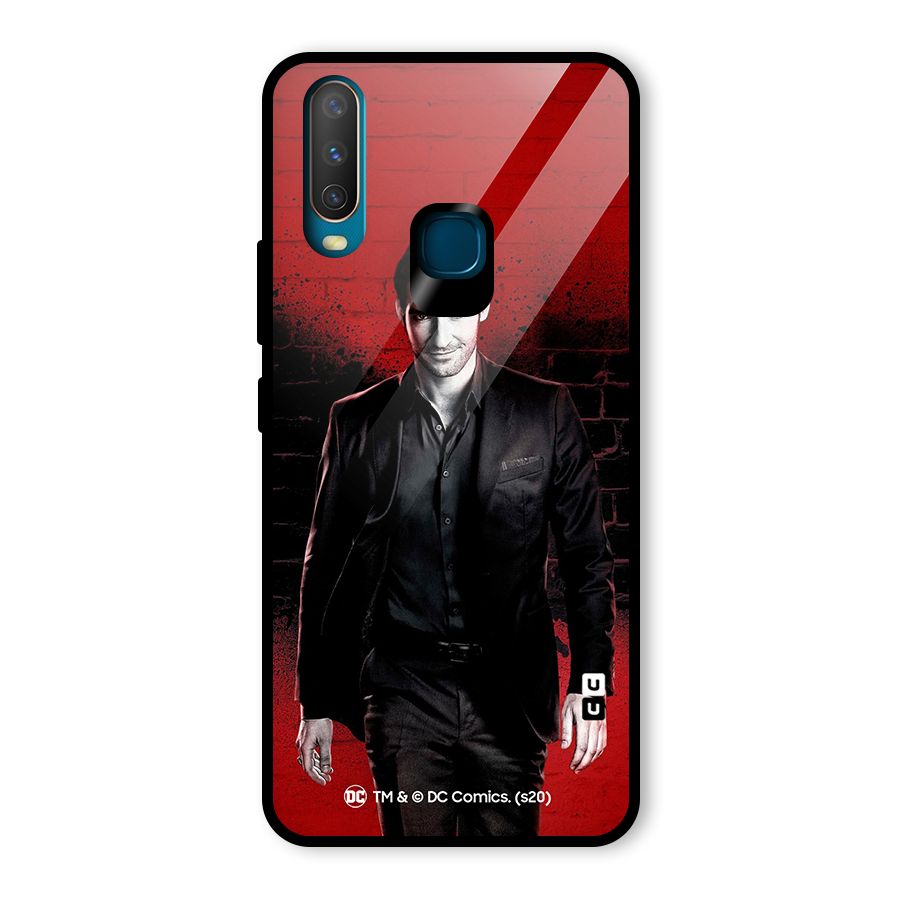Lucifer Morningstar Wings Shadow Glass Back Case for Vivo Y15