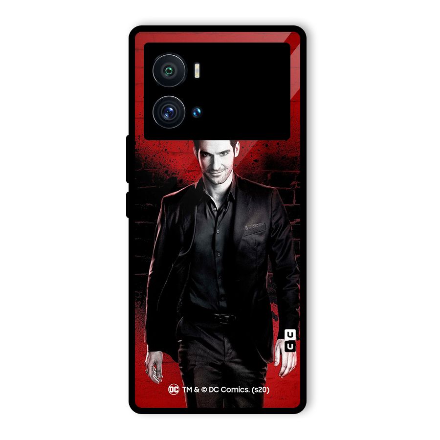 Lucifer Morningstar Wings Shadow Glass Back Case for Vivo iQOO 9 Pro